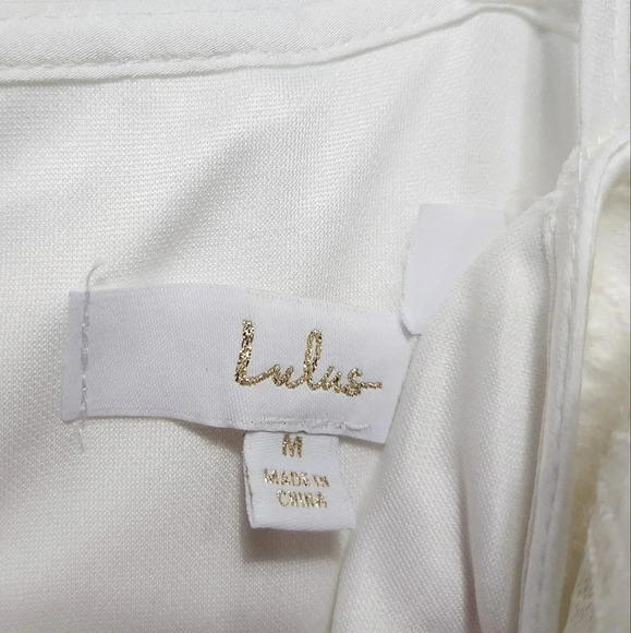 Lulus Elevated Glamour White Satin Sequin Bustier Mermaid Maxi Dress M Wedding - Picture 13 of 14